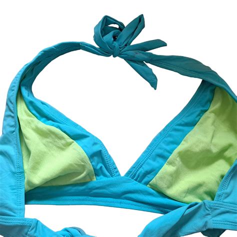 turquoise triangle bikini